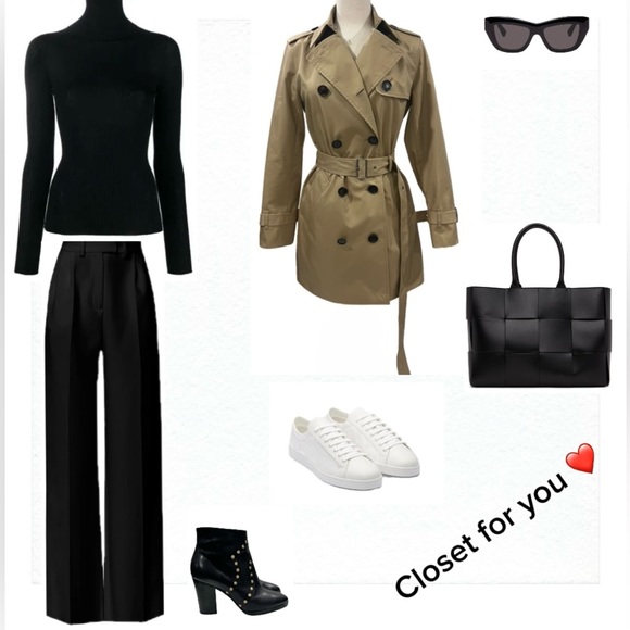 CELINE Calf Leather Studded Accents Boots - Picture 10 of 10